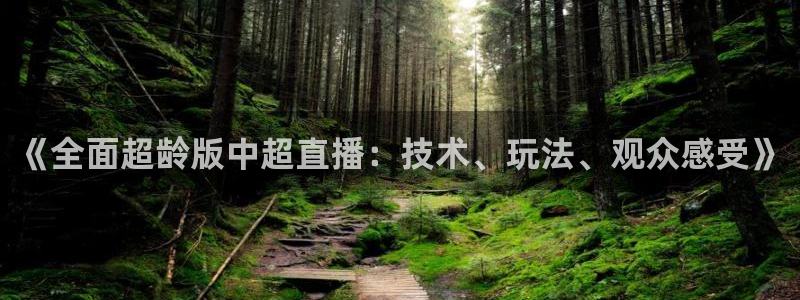 玩球直播jrs直播：《全面超龄版中超直播：技术、玩法、观众感受》